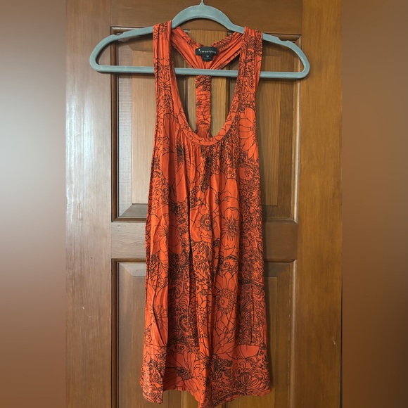 Twenty One Rust Floral Top - Picture 1 of 3